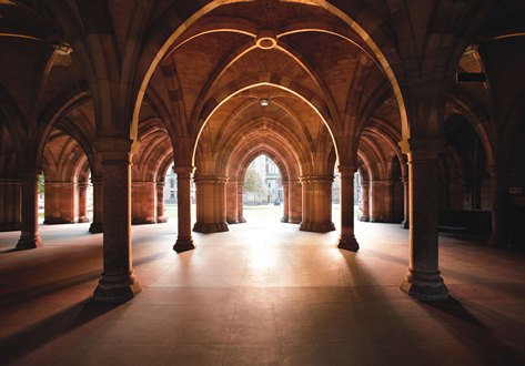 Photo The 'cloisters' at the University of Glasgow