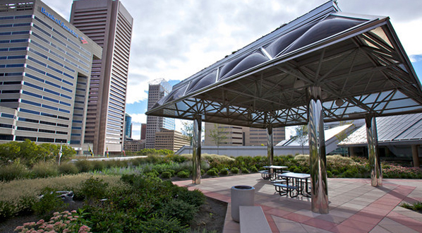 Photo The Green Matters program at the BCC includes environmental design like this garden