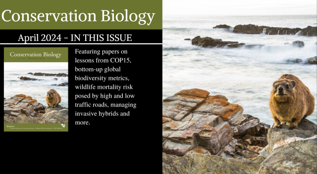 The March issue of Conservation Biology is now available!